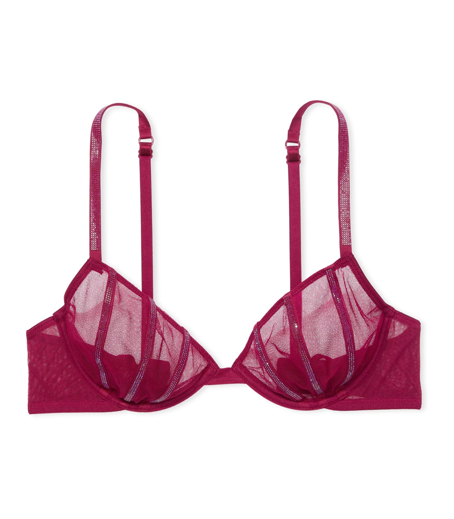 Victoria's Secret Fashion Show '24 Women's Sheer Shine Low-Cut Demi Bra (32B-38D)
