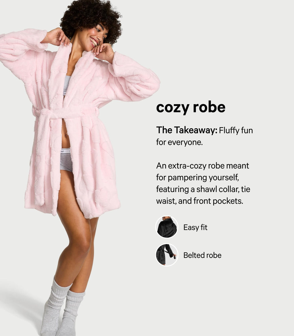 Victoria's Secret PINK Fuzzy Sleep Robe
