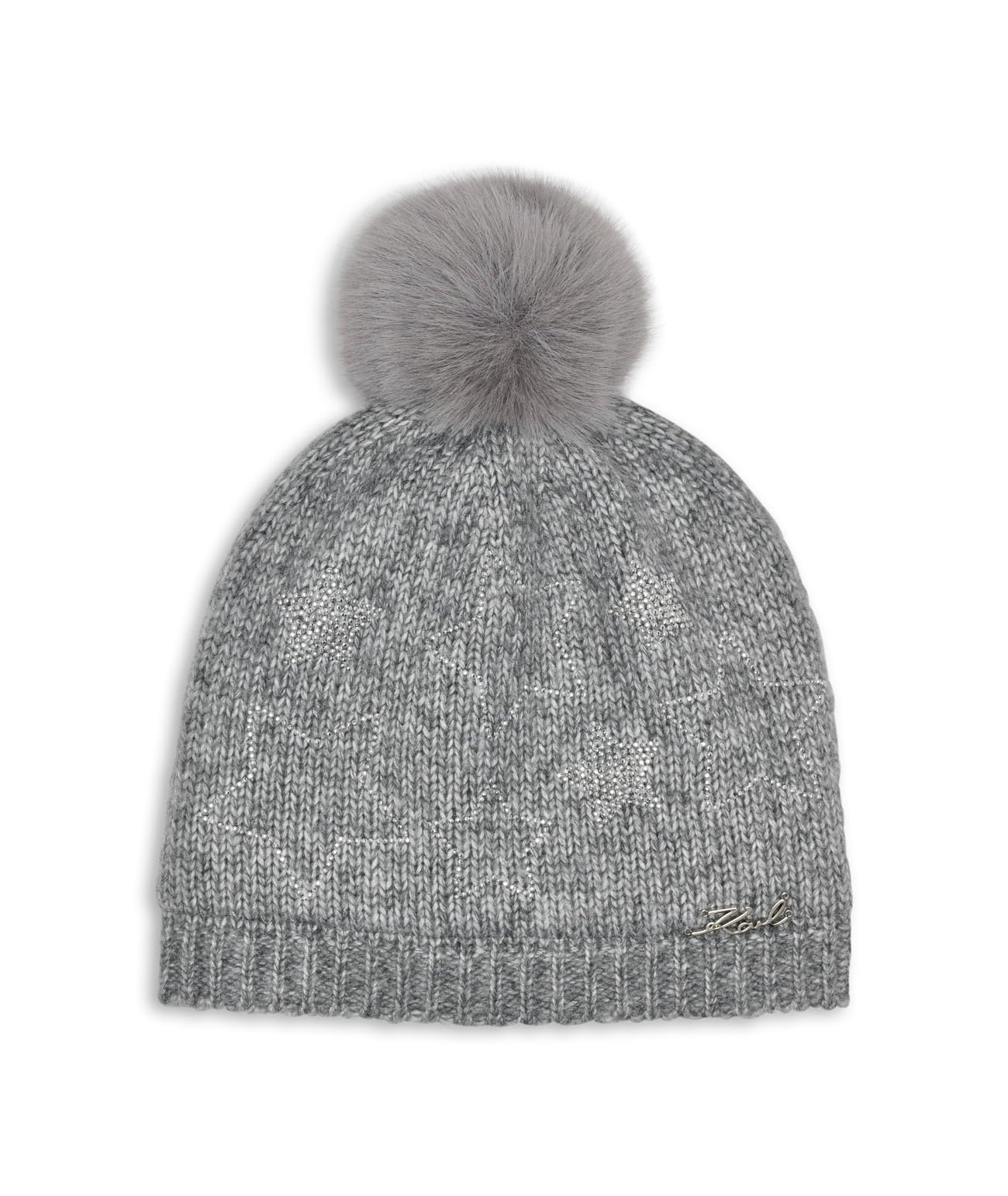 Karl Lagerfeld Women's Star Power Faux Fur Beanie