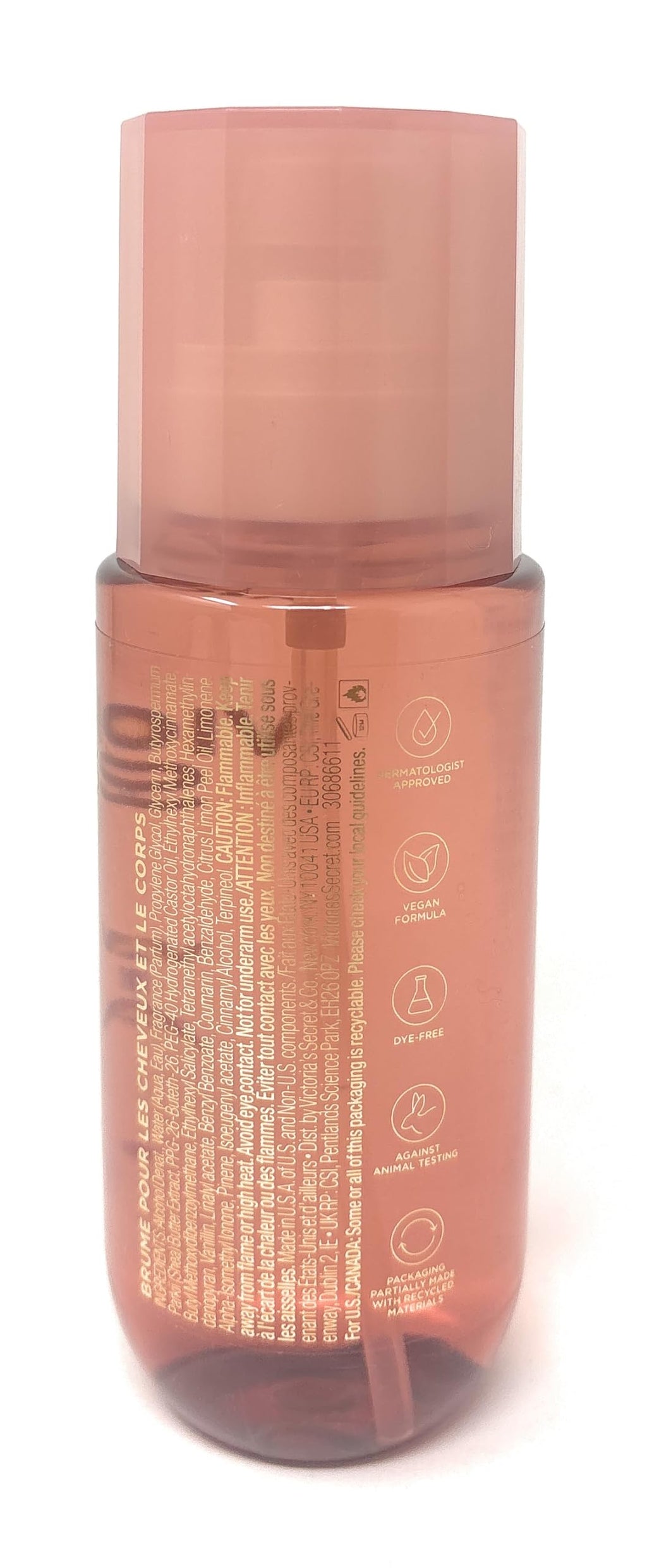 Victoria's Secret Vanilla Bean Macadamia Hair & Body Mist 8 fl oz