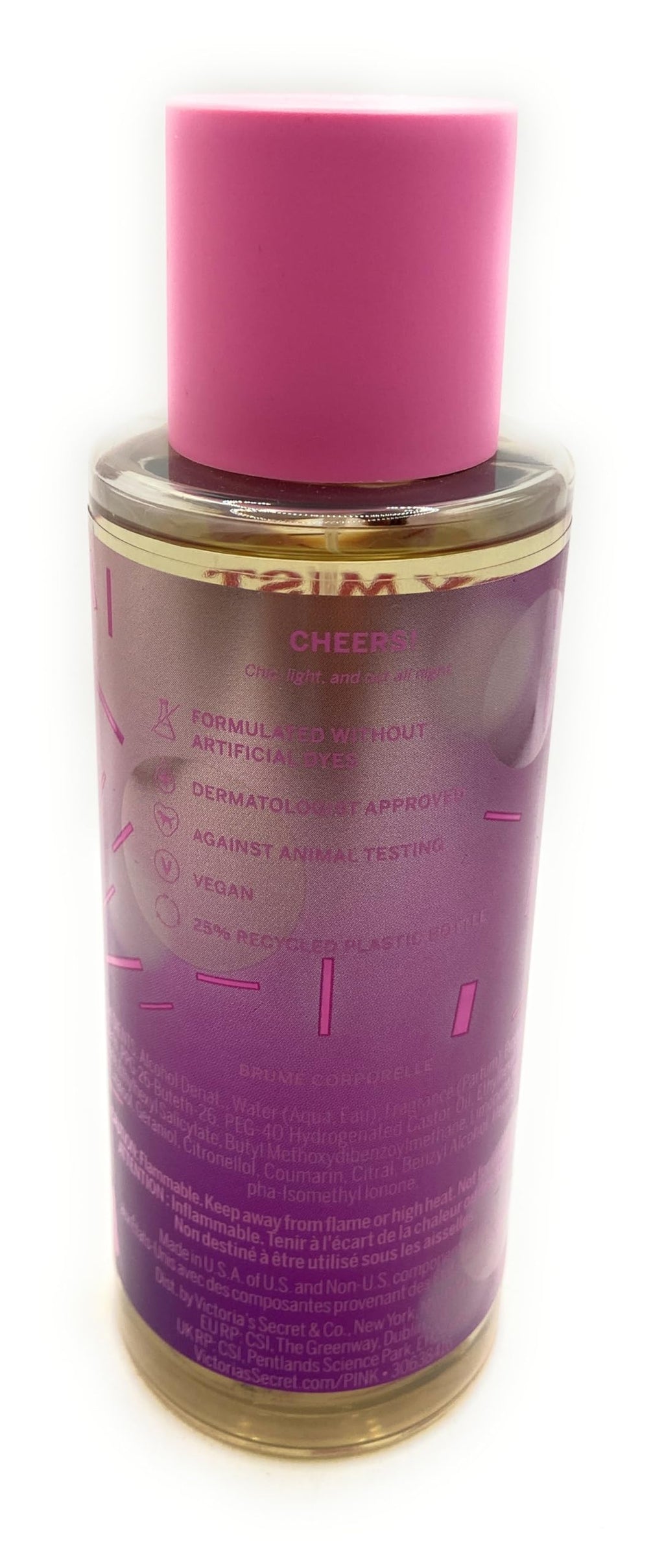 Victoria's Secret Pink Bubbly Fresh & Clean Fragrance Mist for Women, 8.4 fl. oz