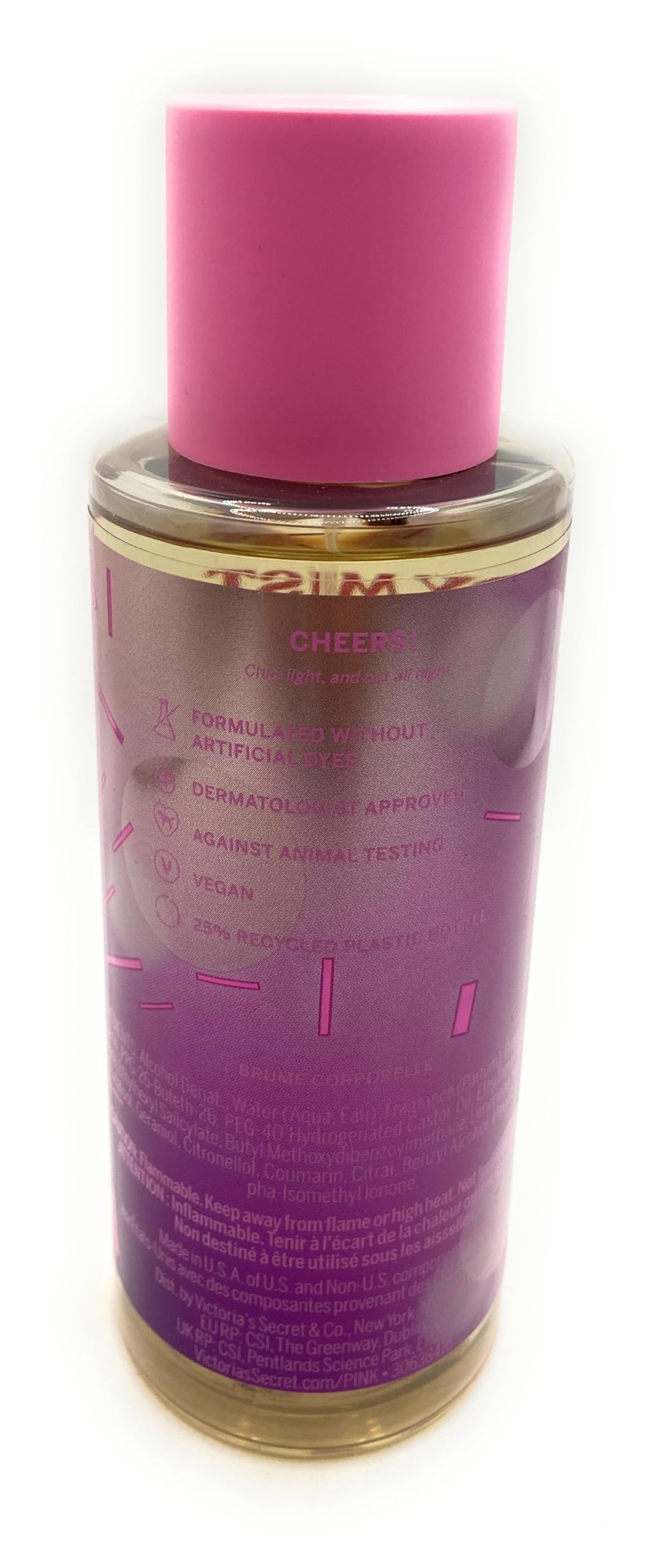 Victoria's Secret Pink Bubbly Fresh & Clean Fragrance Mist for Women, 8.4 fl. oz