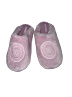 Victoria's Secret Luxe Plush Faux Fur Slippers Purple Small New