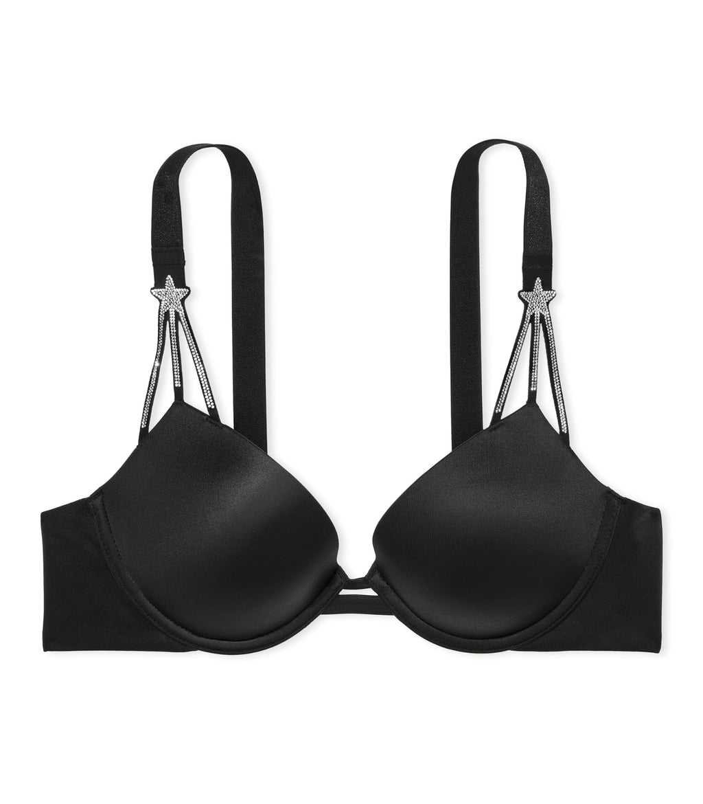 Victoria's Secret Fashion Show '24 Women's Starstruck Shine Strap Push-Up Bra, Black, 36B