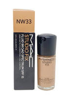 MAC Studio Fix Fluid SPF15 24hr Matte Foundation + Oil control - NW33 (1 Fl Oz)