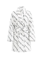 Victoria's Secret Short Cozy Robe Color White Script New