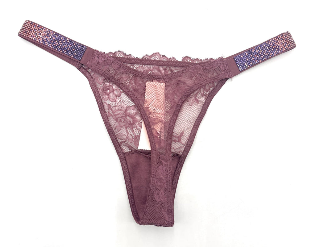Victoria's Secret Very Sexy Shine Rhinestone Bling Thong Panty