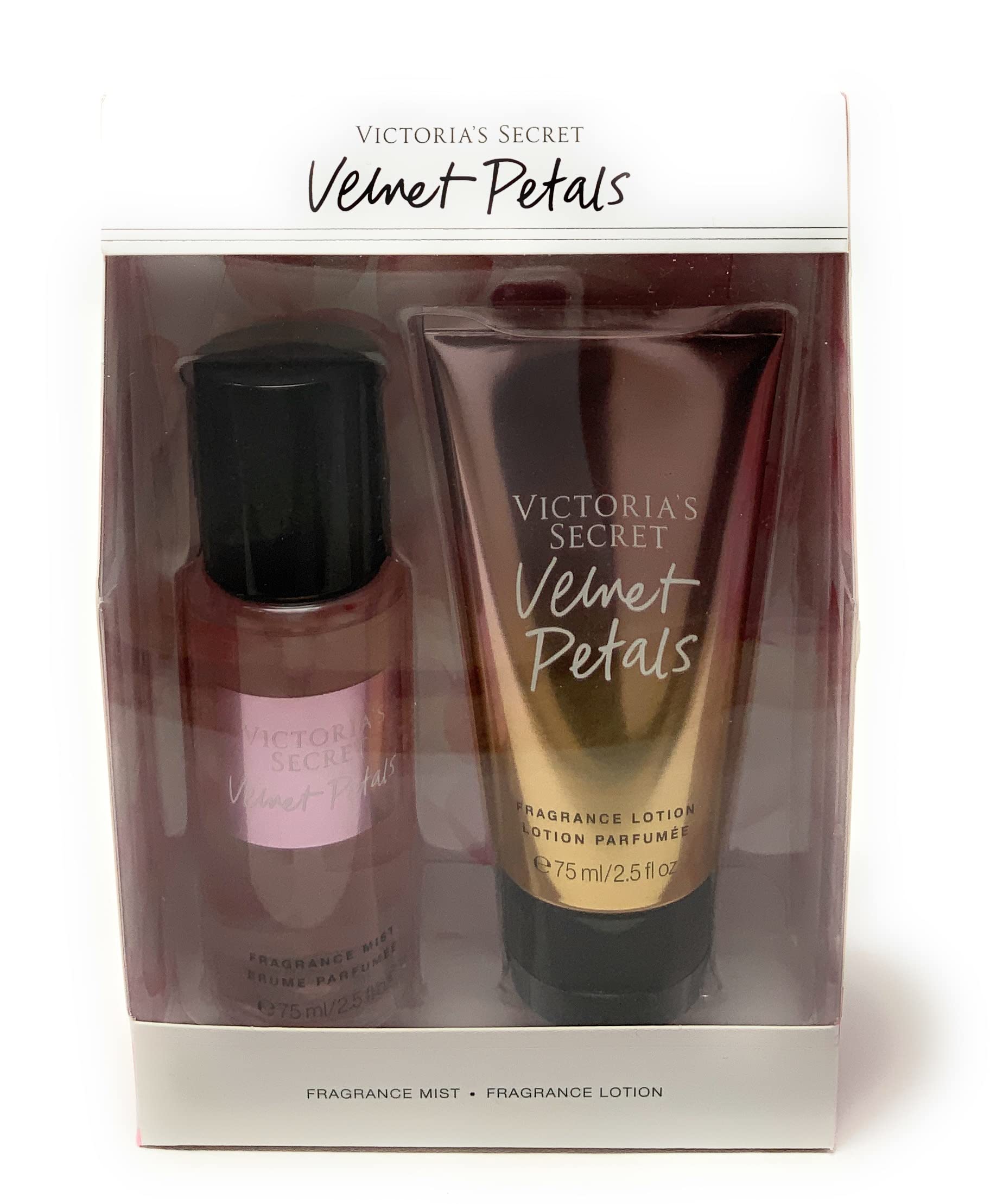 Victoria's Secret 2-Piece Gift Set: Scented Body Mist, Body Lotion, Velvet Petals