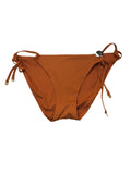 Victoria's Secret Shine Diamante Tie Side Bikini Bottom Cinnamon New