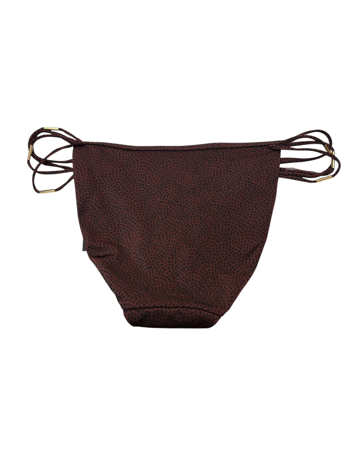 Victoria's Secret Archives Strappy String Bikini Bottom Swimwear Burgundy (US, Alpha, Large, Regular, Regular, Burgundy Dots)