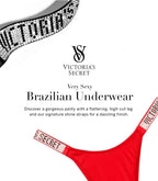 Victoria's Secret Smooth Brazilian Panty, Underwear for Women, Very Sexy Collection, Black (XL)