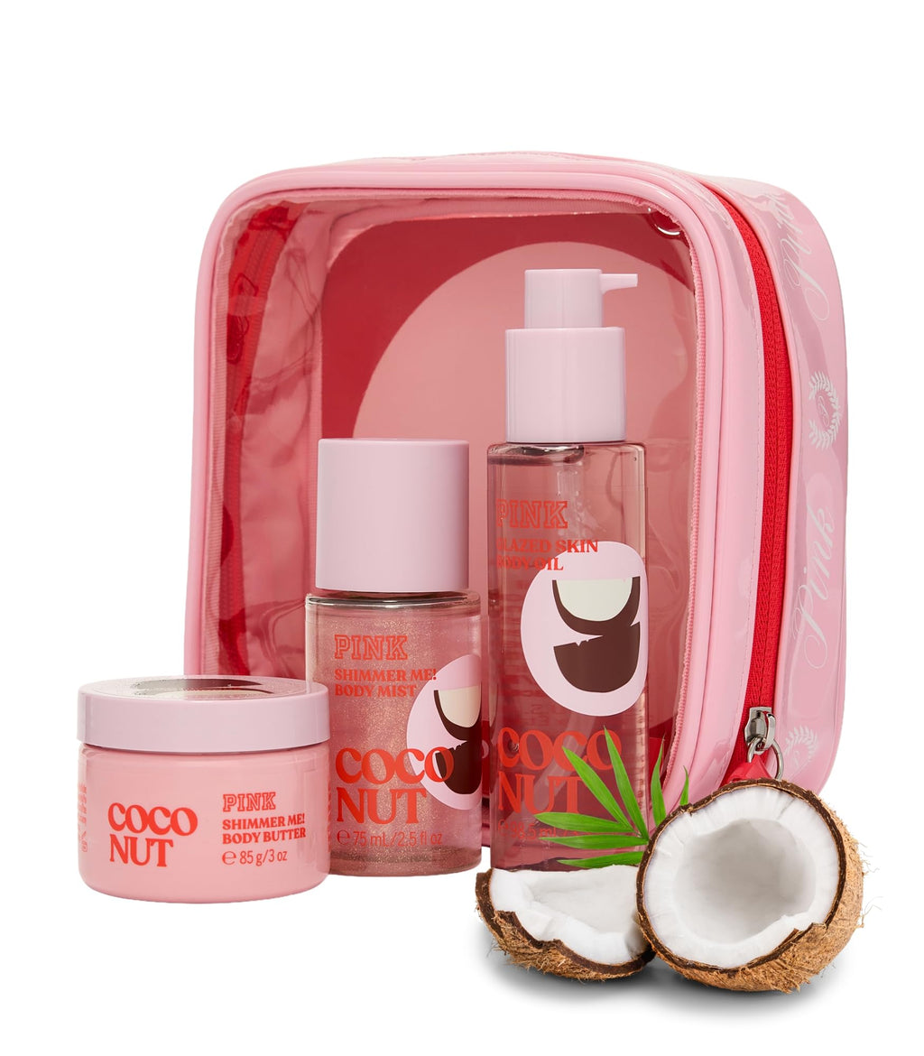 Victoria's Secret PINK Vanilla Gift set, Body Mist, Body oil and Body Butter, Giftsets for women