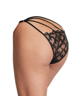 Victoria's Secret Very Sexy Shimmer Heart String Bikini Panty Black New