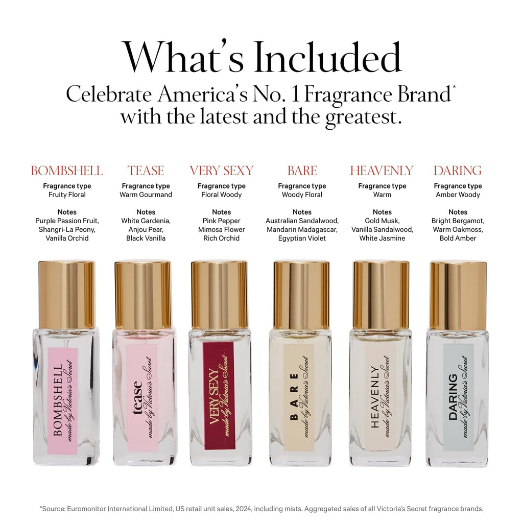 Victoria's Secret 6 Piece Fragrance Discovery Set