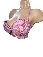 Victoria's Secret Archives Push-Up Bikini Top Tropical Print New