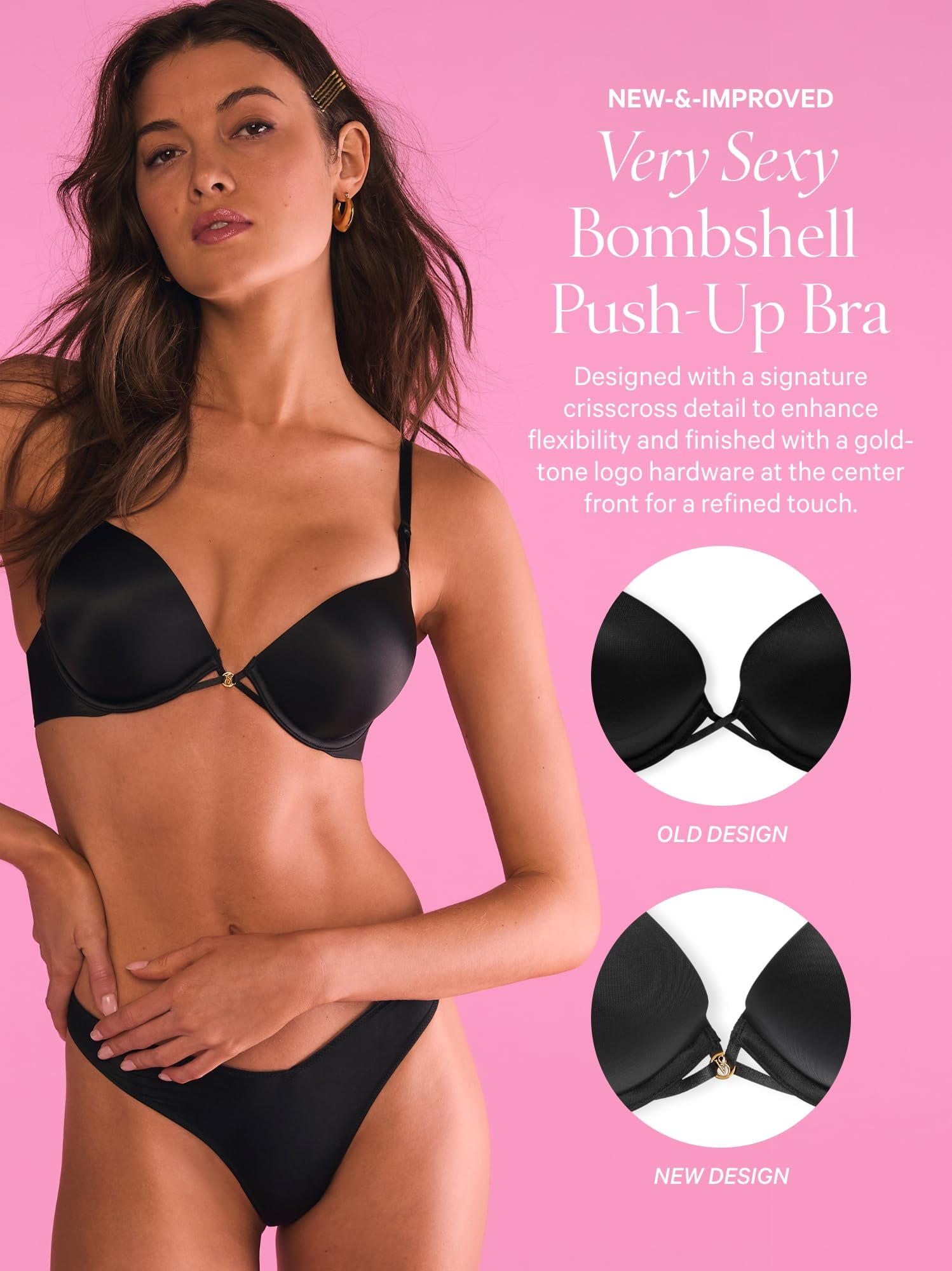 Victoria's Secret Women's Very Sexy Bombshell Adds-2-Cups Push Up Bra, Bras for Women (32A-38DDD)