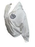 Victoria's Secret PINK Ivy Fleece Campus Full Zip Hoodie White New