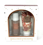 Victoria's Secret Vanilla Bean & Macadamia Frangrance Mist & Lotion 2.5 fl oz Gift Set