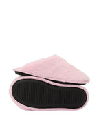 Victoria's Secret Luxe Plush Faux Fur Closed Toe Slippers Pink Soft Cozy House Shoes New