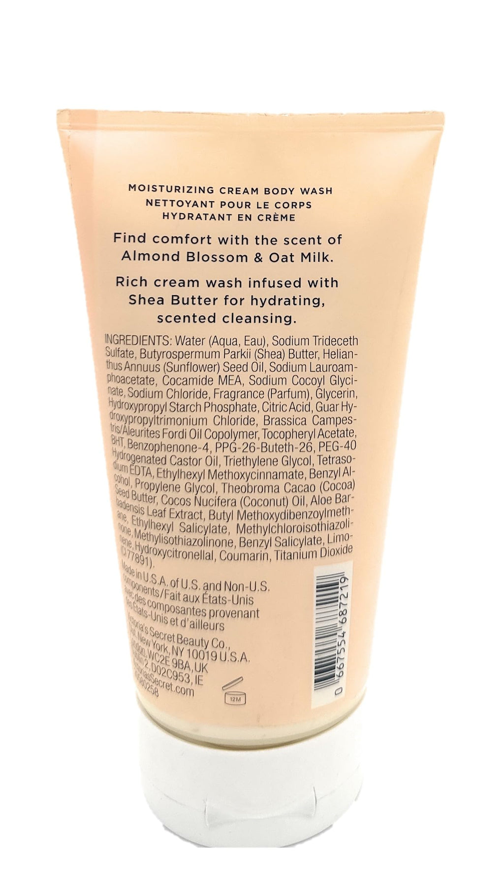 Victoria's Secret Almond Blossom & Oat Milk Moisturizing Cream Body Wash 8.0 Fl Oz