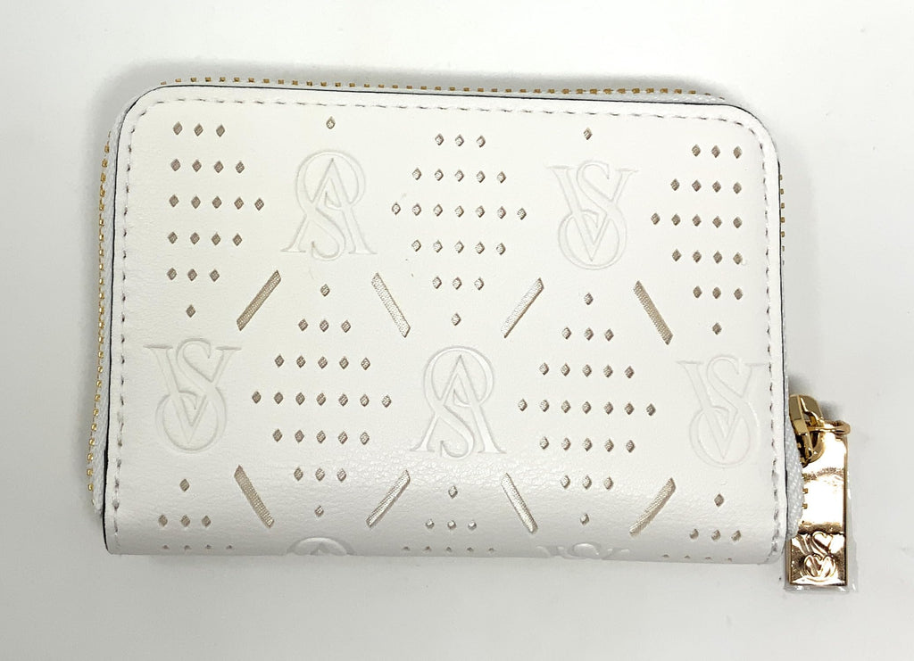 Victoria's Secret Small Wallet with zip (White VS)