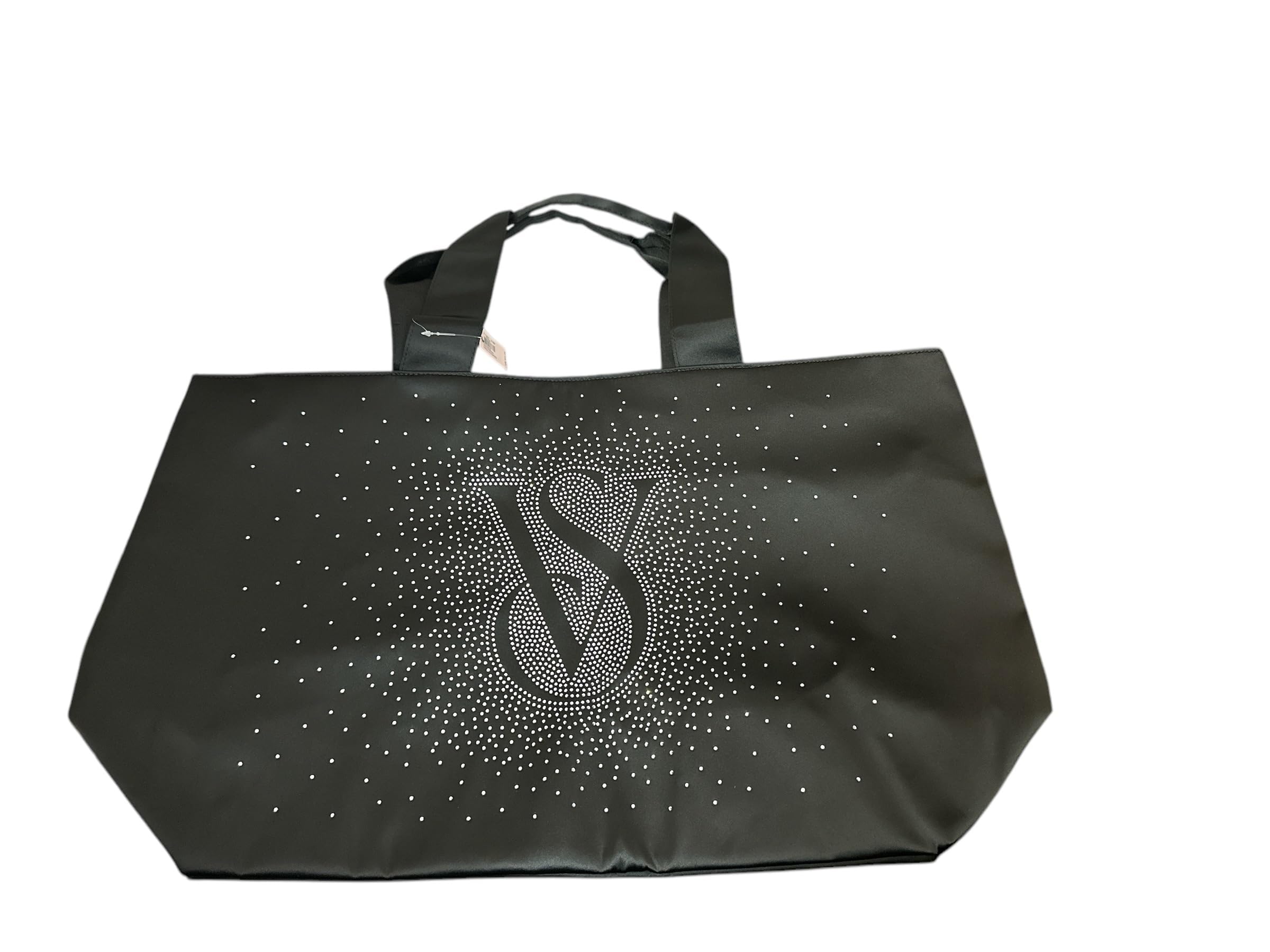 Victoria's Secret Rhinestone Shine Tote Bag Color Black New