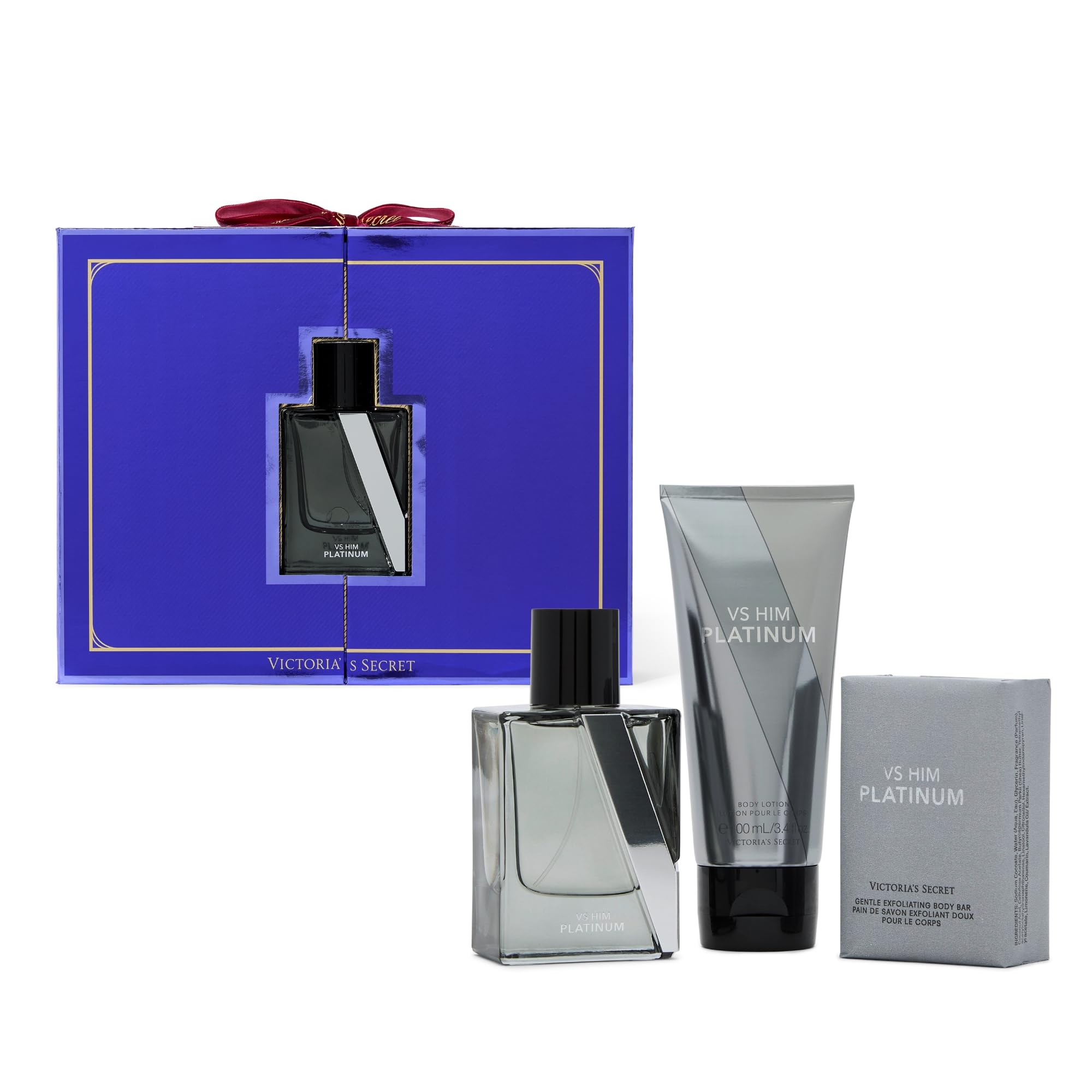 Victoria's Secret 3 Piece Fragrance Gift Set: 1.7 oz Eau de Parfum, Travel Lotion & Mist