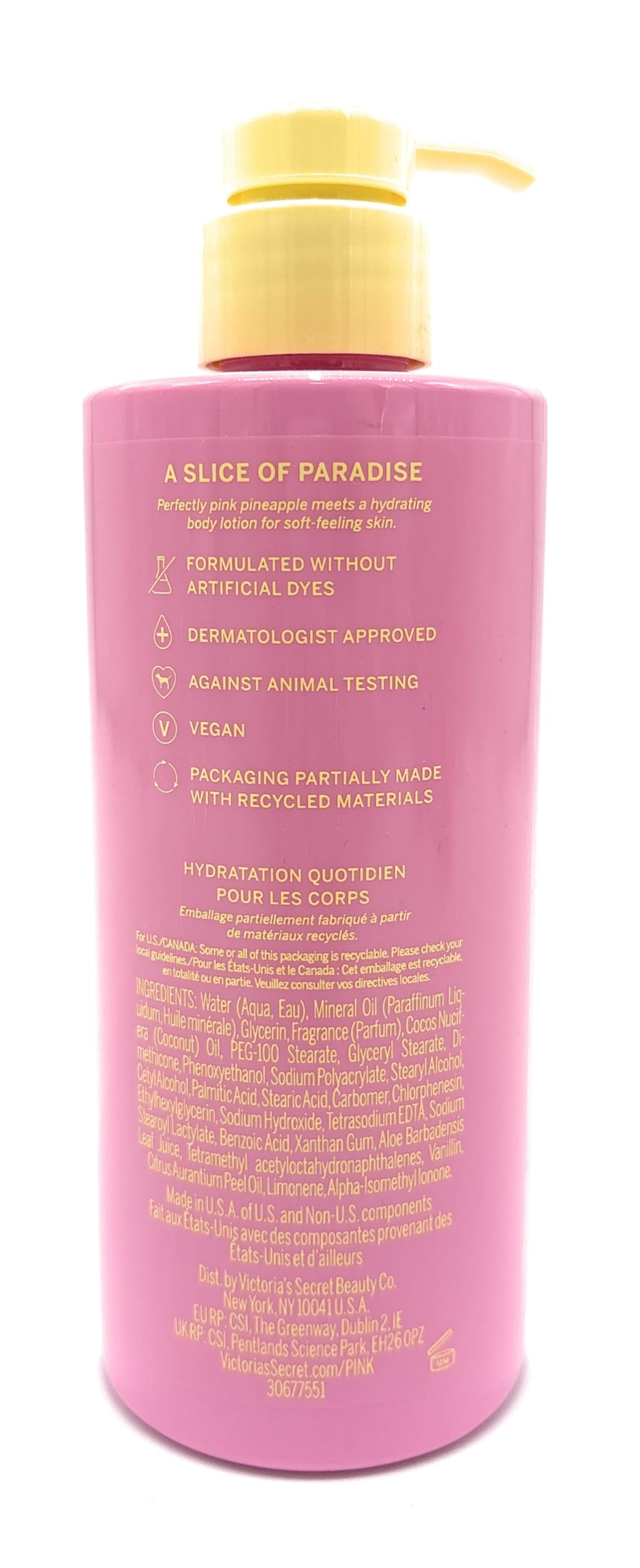Victoria's Secret Pink Pineapple Body Lotion 12 fl oz Limited Edition