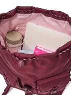 Victoria's Secret Pink Nylon Cargo Backpack Color Maroon New