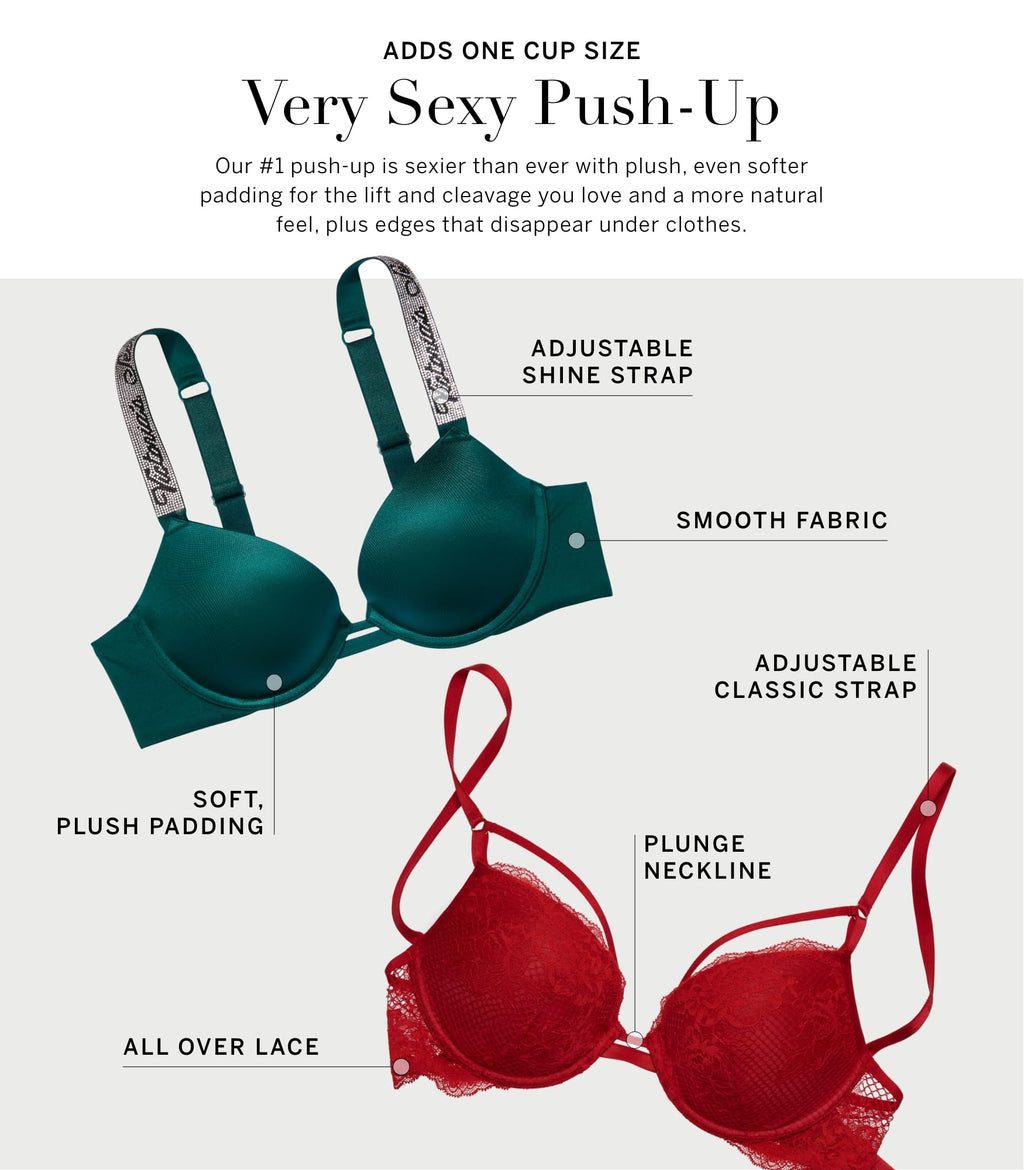 Victoria's Secret Shine Strap Push Up Bra, Bras for Women (32A-38DDD)