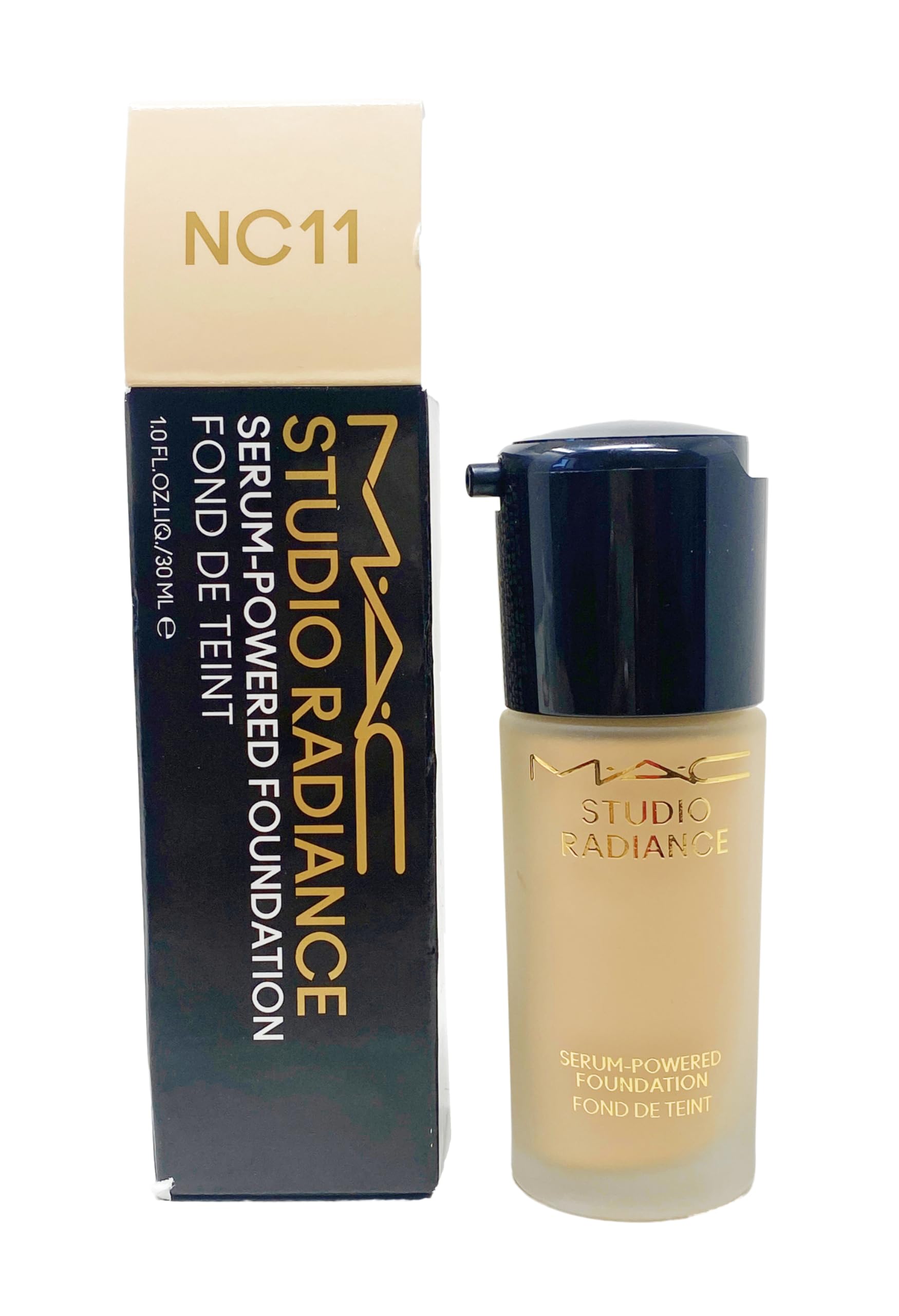 M.A.C Studio Radiance Serum Powered Foundation - NC11 (Lightest beige with golden undertone for lightest skin)1 Fl Oz/30 mL