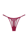 Victoria's Secret Sheer Shine Thong Panty Color Red New (US, Alpha, Medium, Regular, Regular, Red)