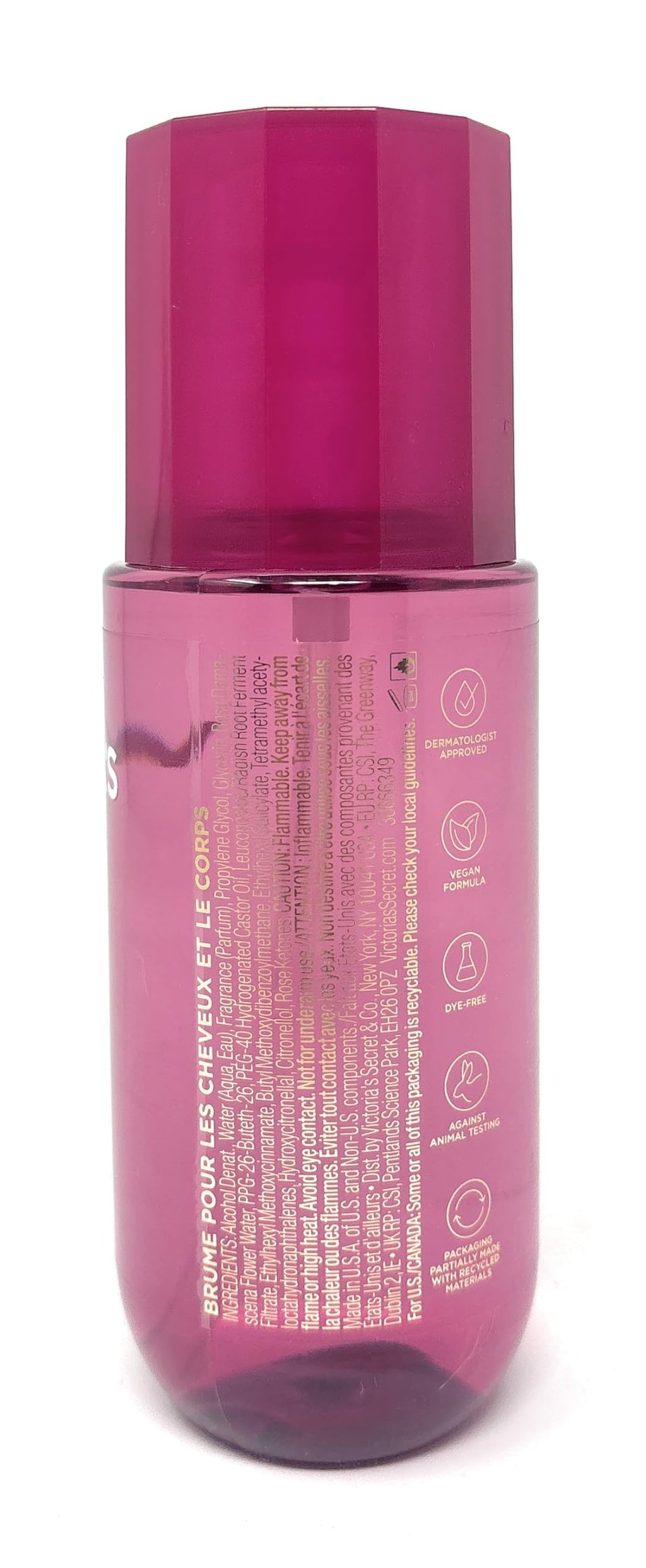 Victoria's Secret Wild Rose Amber Hair & Body Mist 8 fl oz