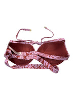 Victoria's Secret Archives Push-Up Bikini Top Tropical Print New