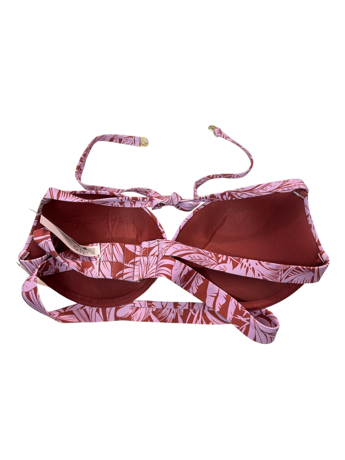 Victoria's Secret Archives Push-Up Bikini Top Tropical Print New