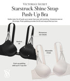 Victoria's Secret Fashion Show '24 Women's Starstruck Shine Strap Push-Up Bra, Delfin Grey, 34D