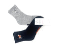 Victoria's Secret PINK 2-Pack Quarter Socks (Black/Gray)