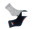 Victoria's Secret PINK 2-Pack Quarter Socks (Black/Gray)