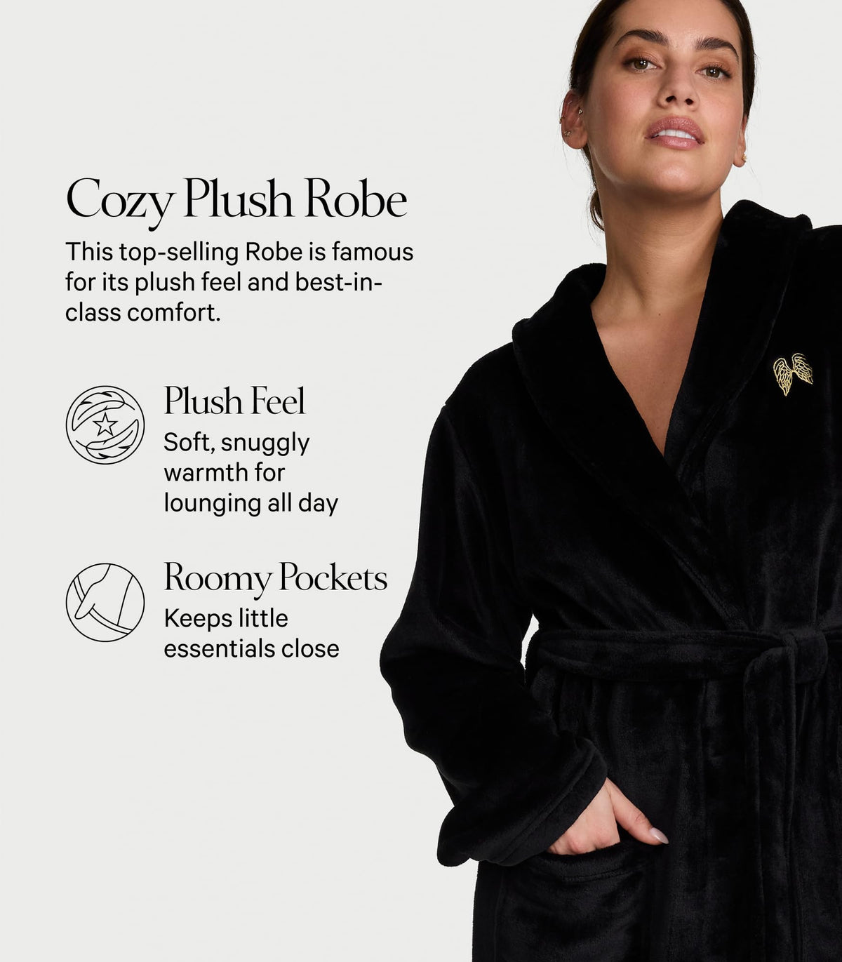 Victoria's Secret Short Cozy Robe, Robes for Women (XS-XXL)