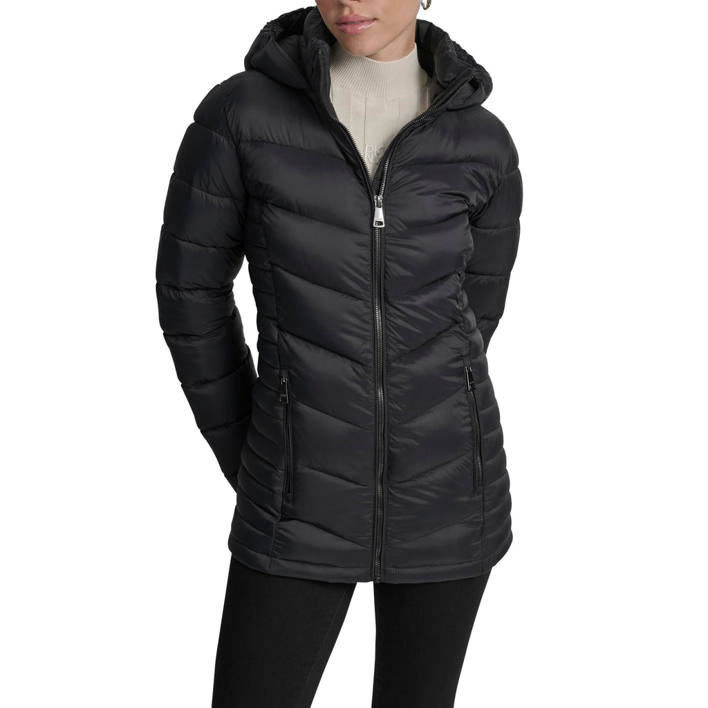 DKNY Women's Outerwear,Black,SMALL