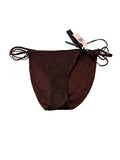 Victoria's Secret Archives Strappy String Bikini Bottom Swimwear Burgundy (US, Alpha, Large, Regular, Regular, Burgundy Dots)