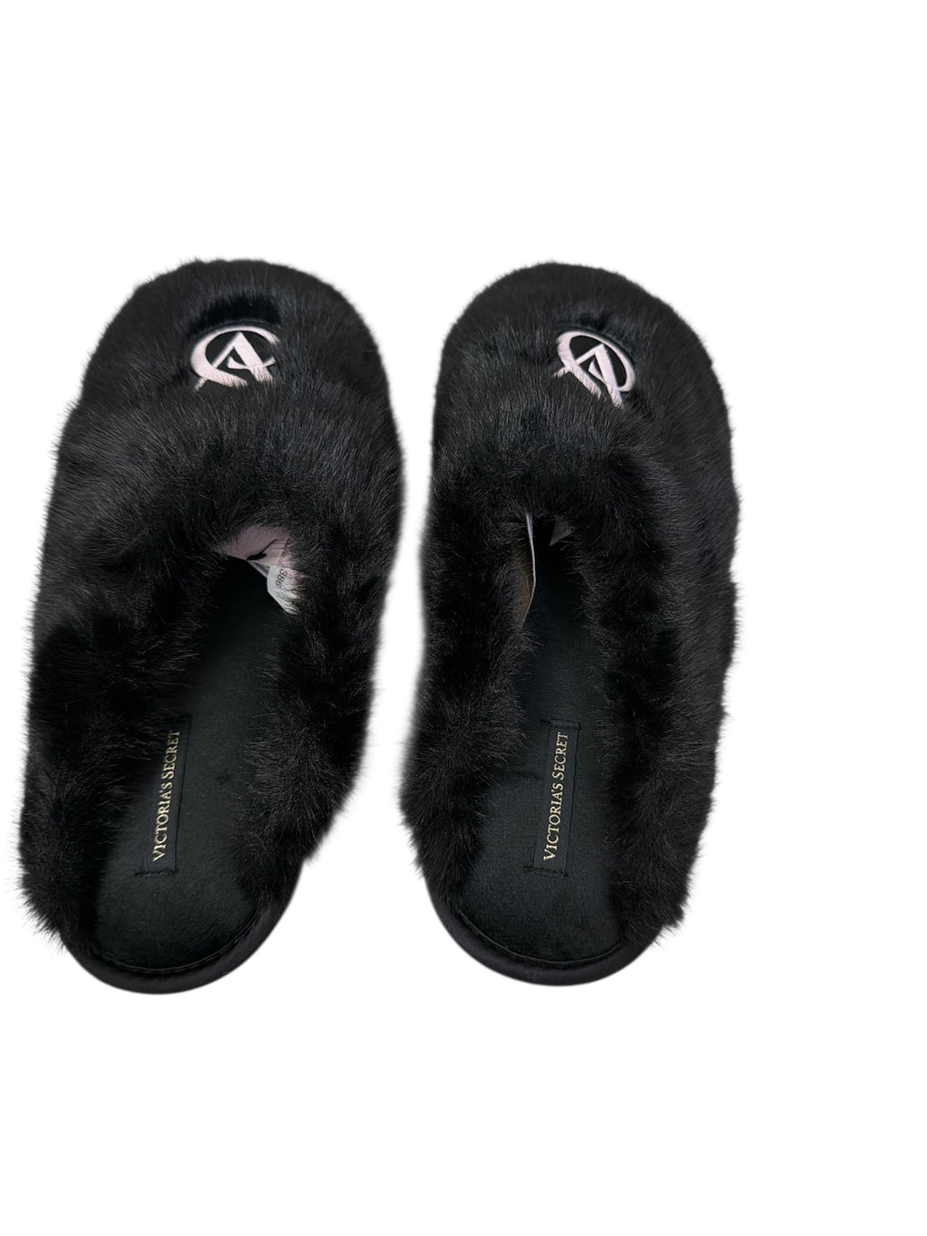 Victoria's Secret Luxe Plush Faux Fur Closed Toe Slippers Soft Cozy House Shoes New