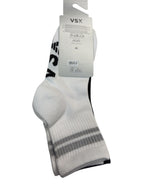 Victoria's Secret VSX Reflective Logo Crew Socks 2-Pack White & Black One Size New
