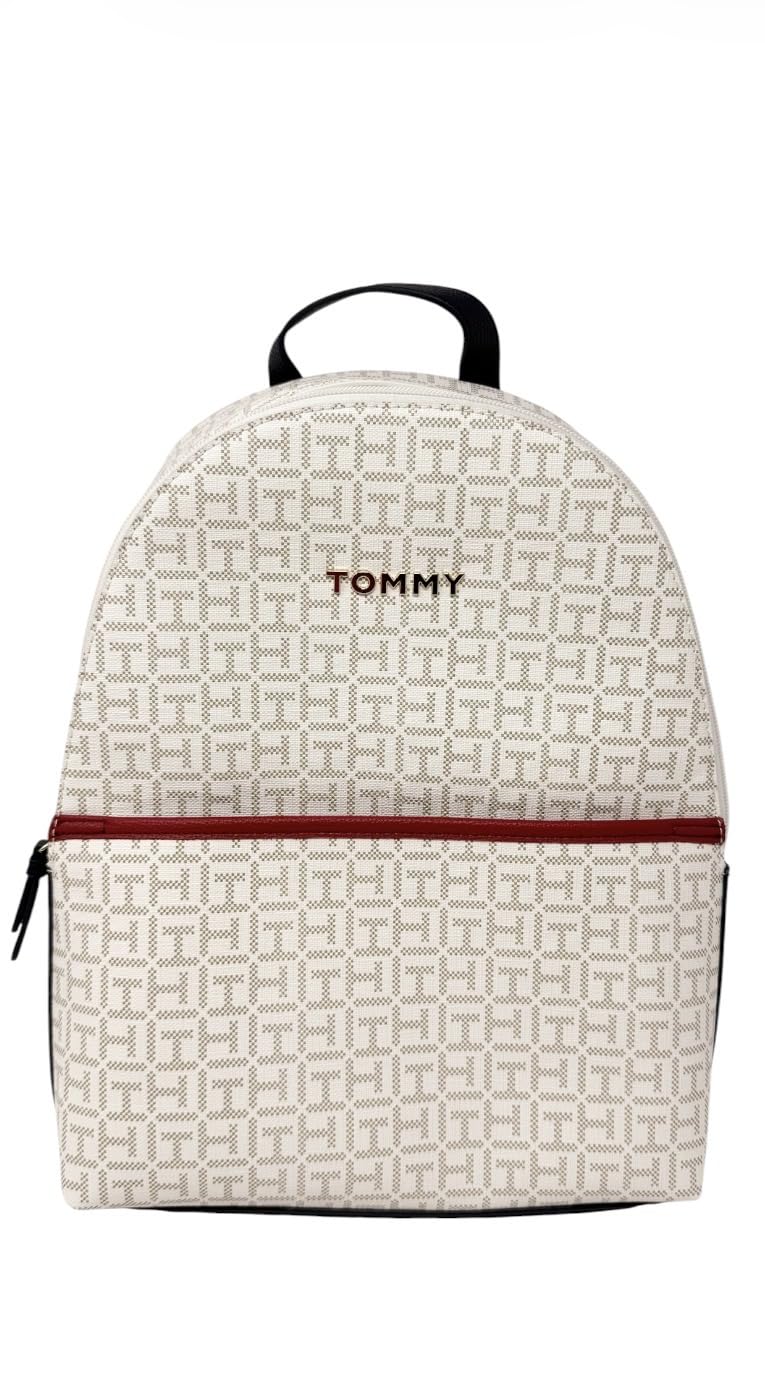 Tommy Hilfiger Women's Chelsea II White Logo Backpack