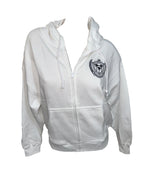 Victoria's Secret PINK Ivy Fleece Campus Full Zip Hoodie White New
