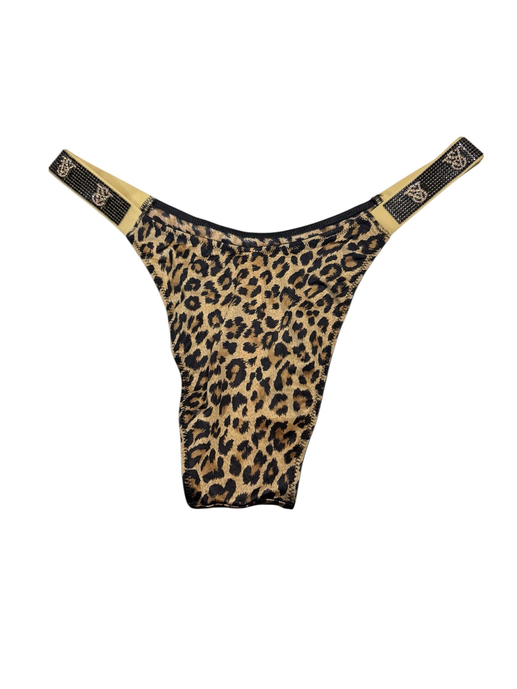 Victoria's Secret Very Sexy Rhinestone Shine Strap Brazilian Panty Leopard Smooth Women’s New