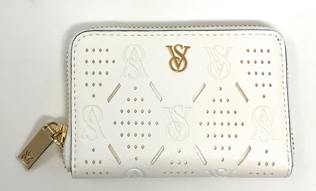 Victoria's Secret Small Wallet with zip (White VS)
