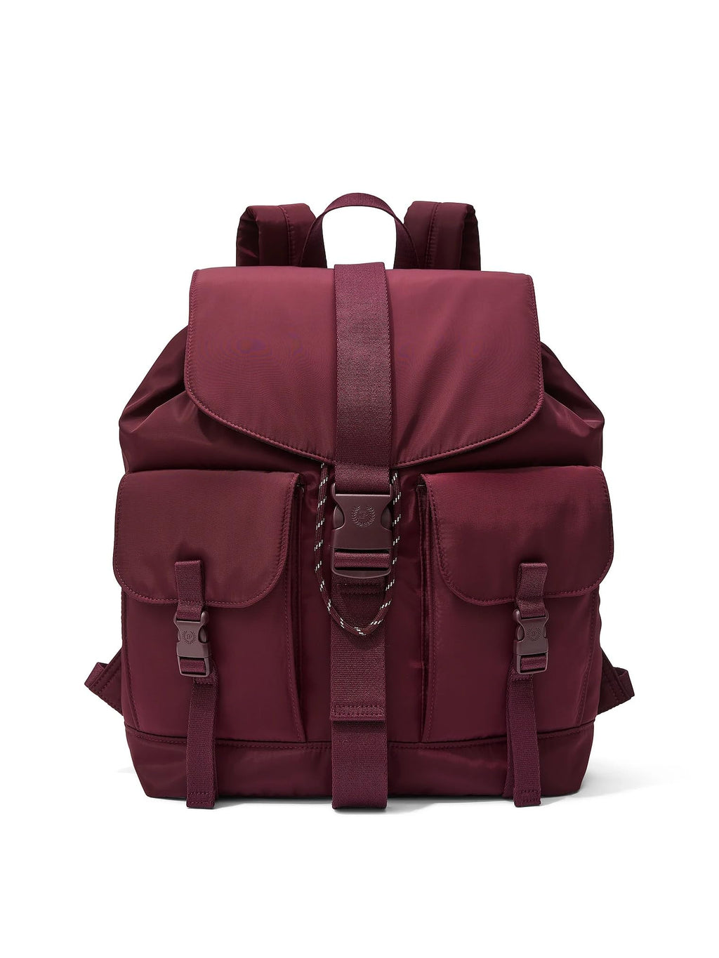 Victoria's Secret Pink Nylon Cargo Backpack Color Maroon New