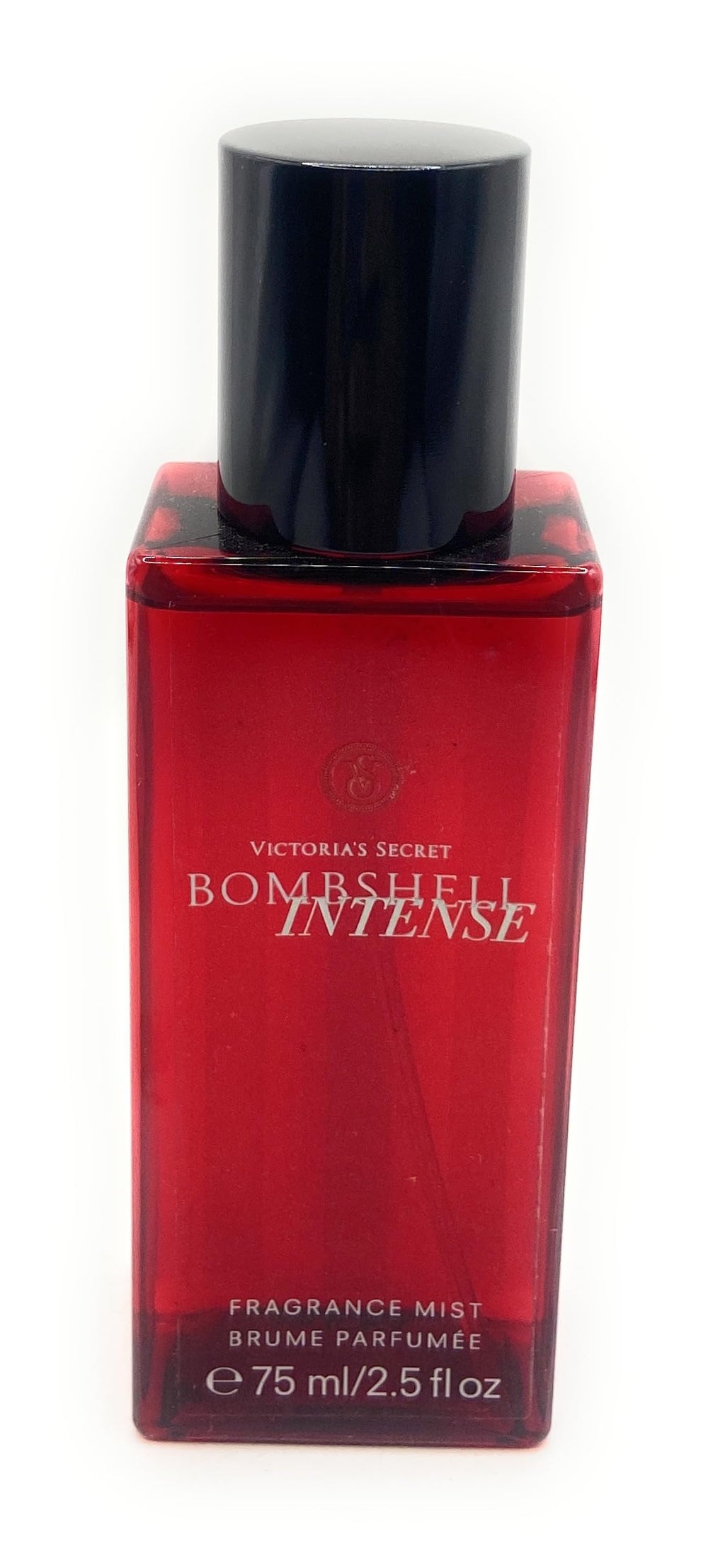 Victoria's Secret Bombshell Intense Fragrance Mist Women's Travel Size 2.5 Fluid Ounce Spray RARE Rectangle Shaped Bottle