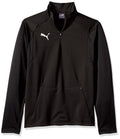 PUMA mens Liga Training Fleece Jacket, Black/White, Medium US